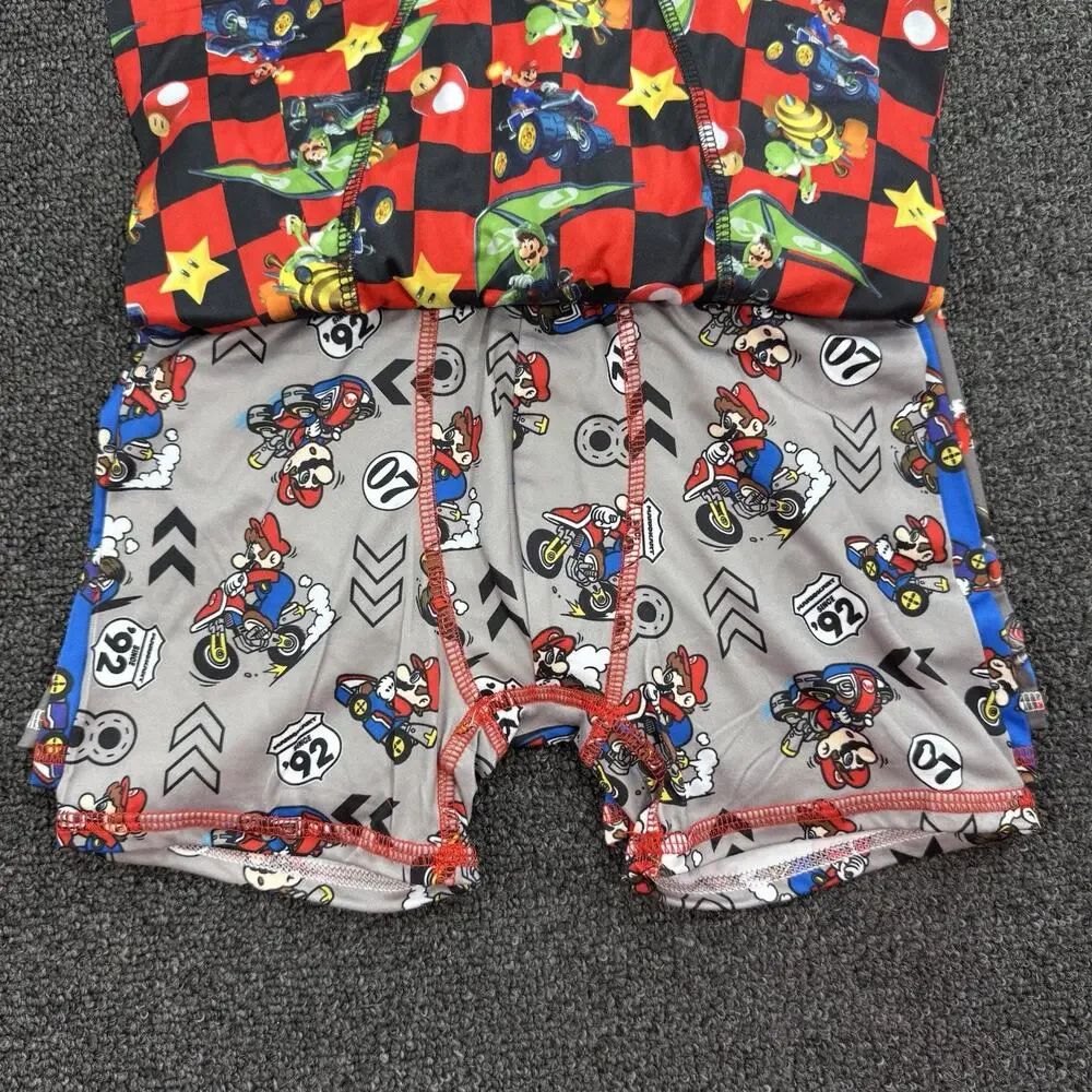 Bioworld Mario Kart Boys 4pk Athletic Boxer Briefs Underwear Size M(8)